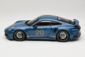 Porsche 911 992 Turbo S Coupe Sport Design Bleu Minichamps 1:18 113069073 Métal — image 4 sur 8