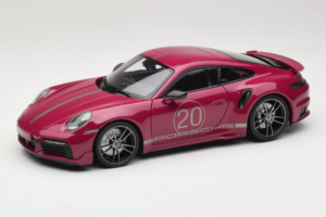 Porsche 911 992 Turbo S Coupe Sport Design Rouge Minichamps 1:18 113069075 Métal