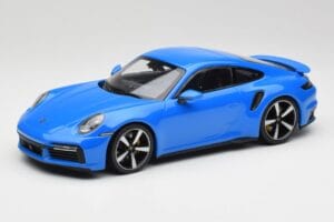 Porsche 911 992 Turbo S Gentian Bleu Minichamps 1:18 155069074 Métal
