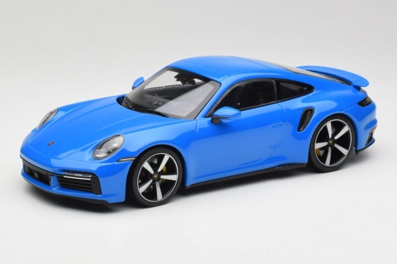 Porsche 911 992 Turbo S Gentian Bleu Minichamps 1:18 155069074 Métal