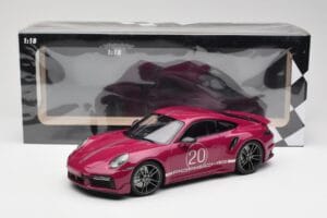 Porsche 911 992 Turbo S avec Sport Design Package Rouge Minichamps 1:18 155069172 Métal — image 6 sur 6