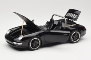 Porsche 911 993 Carrera Cabriolet Noir Bburago 1:18 3090-M1 Métal — image 2 sur 8