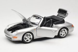 Porsche 911 993 Carrera Cabriolet Argent Bburago 1:18 18-12039 Métal — image 2 sur 8