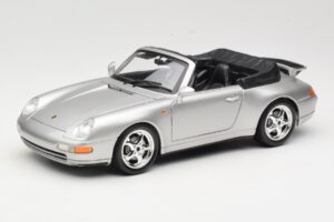 Porsche 911 993 Carrera Cabriolet Argent Bburago 1:18 18-12039 Métal