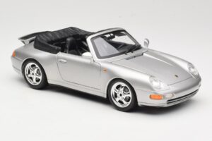Porsche 911 993 Carrera Cabriolet Argent Bburago 1:18 18-12039 Métal — image 6 sur 8