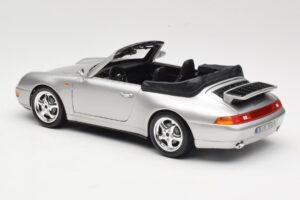 Porsche 911 993 Carrera Cabriolet Argent Bburago 1:18 18-12039 Métal — image 7 sur 8