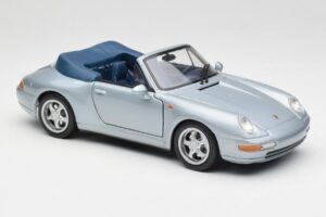 Porsche 911 993 Carrera Cabriolet Argent Maisto 1:18 100299-M1 Métal — image 6 sur 8
