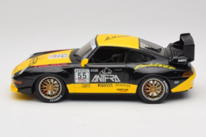 Porsche 911 993 GT2 #55 Noir & Jaune Anson 1:18 30325-W Métal — image 3 sur 6
