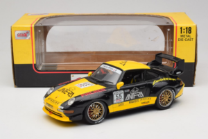 Porsche 911 993 GT2 #55 Noir & Jaune Anson 1:18 30325-W Métal — image 5 sur 6