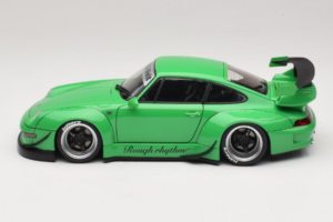 Porsche 911 993 RWB Vert Gun Grey Wheels AUTOart 1:18 78151 Composite — image 4 sur 8