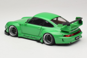 Porsche 911 993 RWB Vert Gun Grey Wheels AUTOart 1:18 78151 Composite — image 7 sur 8