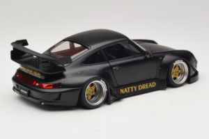Porsche 911 993 RWB Matt Black With Gold Wheels AUTOart 1:18 78154 Composite — image 3 sur 8