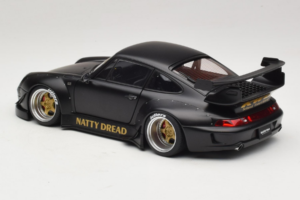 Porsche 911 993 RWB Matt Black With Gold Wheels AUTOart 1:18 78154 Composite — image 7 sur 8