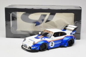 Porsche 911 993 RWB X Liberty Walk Blanc Avec Bleu GT Spirit 1:18 GT530 Résine — image 8 sur 8