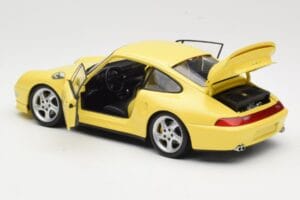 Porsche 911 993 Turbo S Jaune UT Models 1:18 27836 Métal — image 5 sur 8