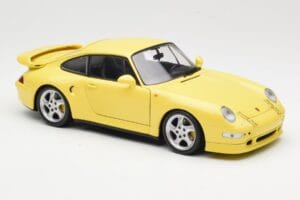 Porsche 911 993 Turbo S Jaune UT Models 1:18 27836 Métal — image 6 sur 8