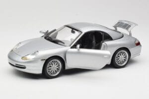 Porsche 911 996 Carrera Cabriolet Argent Hot Wheels 1:18 213595 Métal — image 2 sur 8