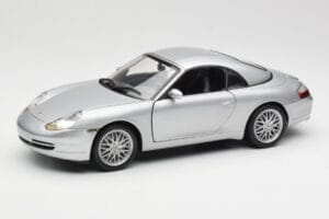Porsche 911 996 Carrera Cabriolet Argent Hot Wheels 1:18 213595 Métal