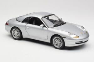 Porsche 911 996 Carrera Cabriolet Argent Hot Wheels 1:18 213595 Métal — image 6 sur 8