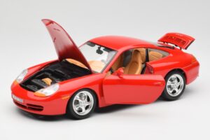 Porsche 911 996 Carrera Rouge Bburago 1:18 3385 Métal — image 2 sur 8