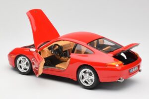 Porsche 911 996 Carrera Rouge Bburago 1:18 3385 Métal — image 5 sur 8