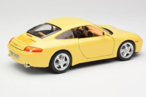 Porsche 911 996 Carrera Jaune Bburago 1:18 30085-M1 Métal — image 3 sur 8