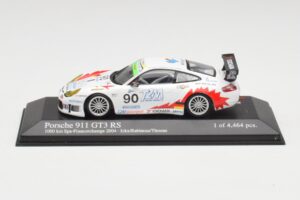 Porsche 911 996 GT3 RS #90 T2M J. Ickx / P. Rabineau 1000km Spa 2004 Minichamps 1:43 400046980 Métal