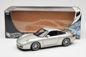 Porsche 911 996 GT3 Argent Hot Wheels 1:18 C2590 Métal — image 8 sur 8