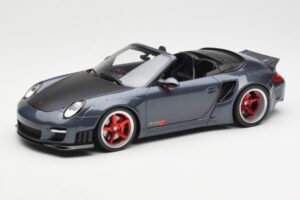 Porsche 911 997 Cabriolet Liberty Walk Gris GT Spirit 1:18 GT463 Résine