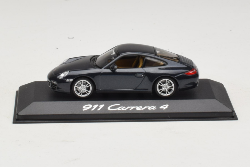 Porsche 911 997 Carrera 4 Dark Blue Metallic Minichamps 1:43 WAP02001518 Métal