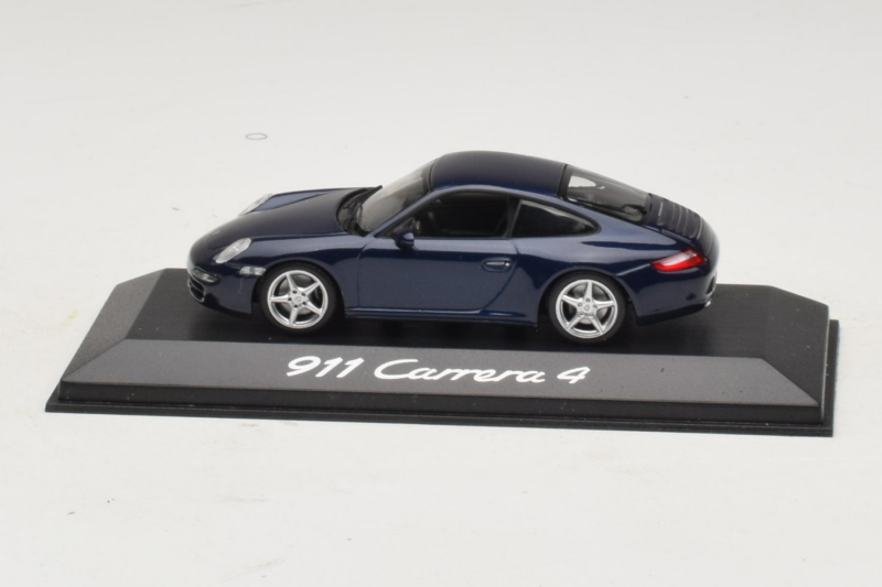 Porsche 911 997 Carrera 4 Dark Blue Metallic Minichamps 1:43 WAP02010016 Métal