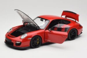Porsche 911 997 GT2 RS Rouge Avec Jantes Noires Minichamps 1:18 100069407 Métal — image 2 sur 8