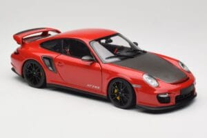 Porsche 911 997 GT2 RS Rouge Avec Jantes Noires Minichamps 1:18 100069407 Métal — image 6 sur 8