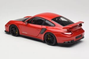 Porsche 911 997 GT2 RS Rouge Avec Jantes Noires Minichamps 1:18 100069407 Métal — image 7 sur 8