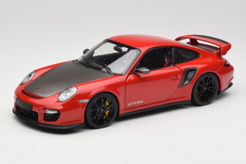 Porsche 911 997 GT2 RS Rouge Avec Jantes Noires Minichamps 1:18 100069407 Métal