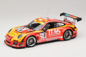 Porsche 911 997 GT3 R #8 De Lorenzi Racing De Lorenzi 24 Hours of Spa 2011 Minichamps 1:18 151118918 Métal