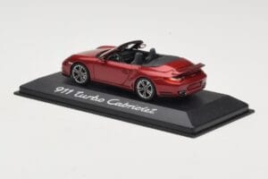 Porsche 911 997 Turbo Cabriolet Rouge Minichamps 1:43 WAP0200130A Métal — image 3 sur 4