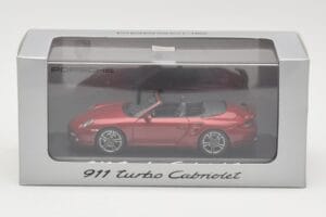 Porsche 911 997 Turbo Cabriolet Rouge Minichamps 1:43 WAP0200130A Métal — image 4 sur 4