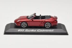 Porsche 911 997 Turbo Cabriolet Rouge Minichamps 1:43 WAP0200130A Métal