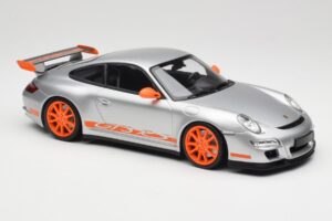 Porsche 911 997.1 GT3 RS Argent avec Jantes Orange Minichamps 1:18 155062120 Métal — image 4 sur 6