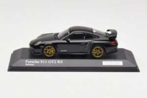 Porsche 911 997.2 GT2 RS Noir avec Jantes Dorées Minichamps 1:43 400069402 Métal