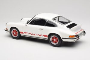 Porsche 911 Carrera RS 2.7 Grand Prix White With Red Norev 1:12 127514 Métal — image 5 sur 6
