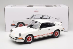 Porsche 911 Carrera RS 2.7 Grand Prix White With Red Norev 1:12 127514 Métal — image 6 sur 6
