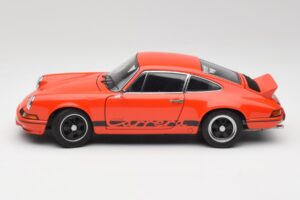 Porsche 911 Carrera RS 2.7 Orange & Bandes Noires AUTOart 1:18 78054 Métal — image 4 sur 8