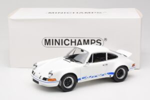 Porsche 911 Carrera RSR Group 4 GT Blanc & Bleu 1973 Minichamps 1:18 107065020 Métal — image 6 sur 6