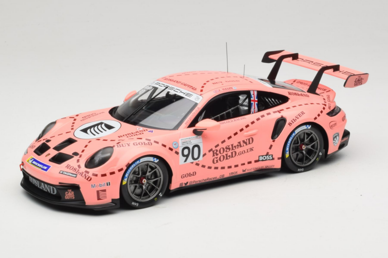 Porsche 911 GT3 Cup 992 #90 J. Malin Brands Hatch 2023 IXO 1:18 18RMC225 Métal