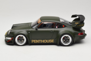 Porsche 911 RWB Penthouse Kaki Green GT Spirit 1:18 GT559 Résine — image 3 sur 6