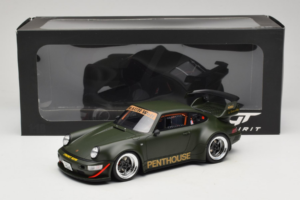 Porsche 911 RWB Penthouse Kaki Green GT Spirit 1:18 GT559 Résine — image 6 sur 6