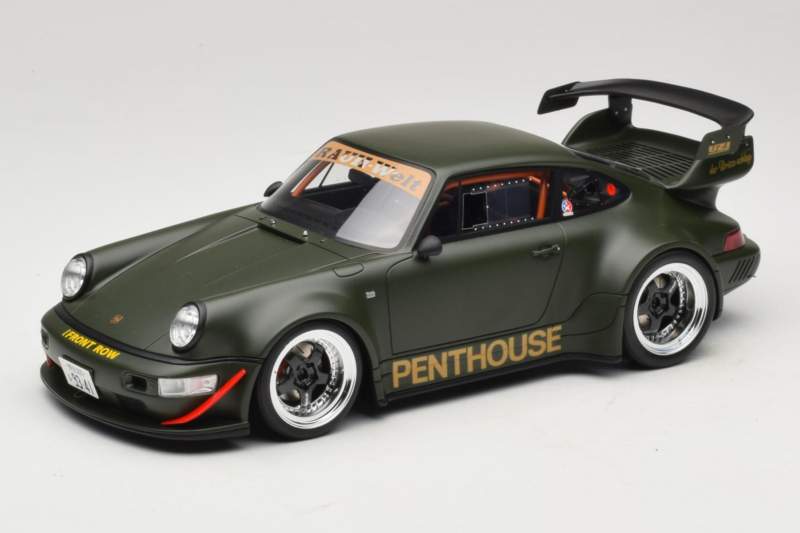 Porsche 911 RWB Penthouse Kaki Green GT Spirit 1:18 GT559 Résine