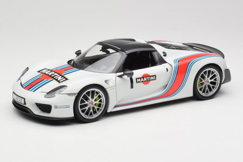 Porsche 918 Spyder Weissach Package Martini Minichamps 1:18 110062440 Métal
